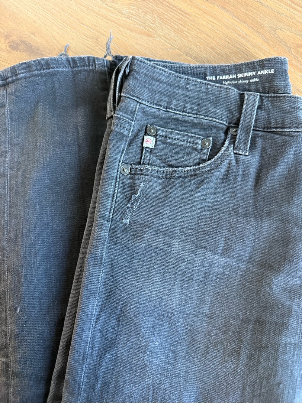 Ag Adriano Goldschmied Jeans Farrah Skinny Ankle Women’s Jeans - Charcoal Gray